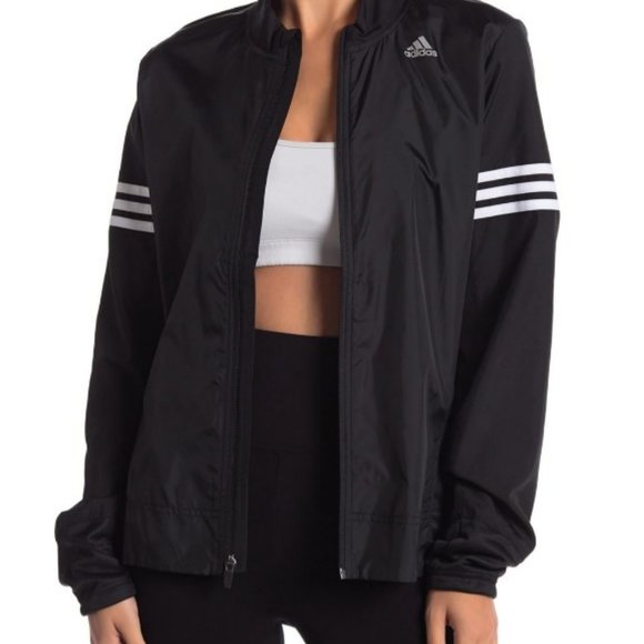 Adidas Response black windbreaker jacket size S - Picture 2 of 6
